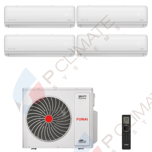 Мульти сплит система Funai RAM-I-DA25HP.W01/Sx3+RAM-I-DA30HP.W01/S / RAM-I-4KG105HP.01/U