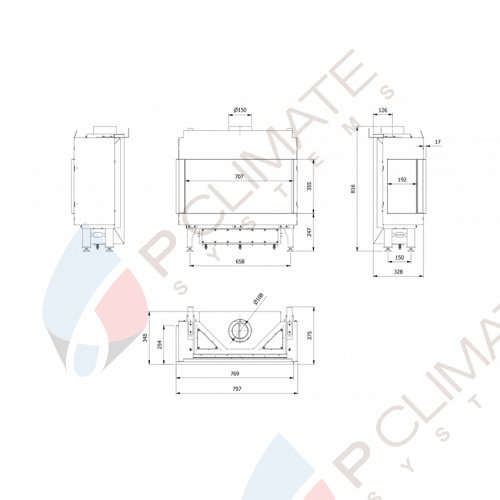 Газовая топка LEO/L/70/G20 (магистральный газ)