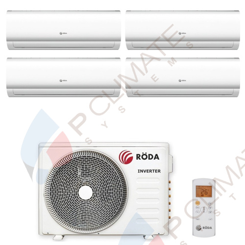 Мульти сплит система Roda RSI-M09WBx4 / RUI-4M28BB