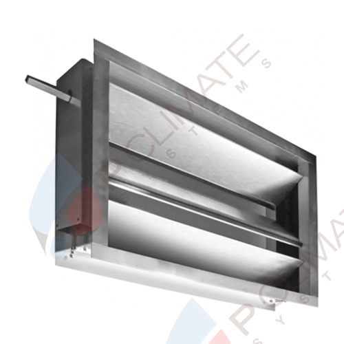 Воздушный клапан для прямоугольных каналов с подставкой под привод SDAR-M 30-15