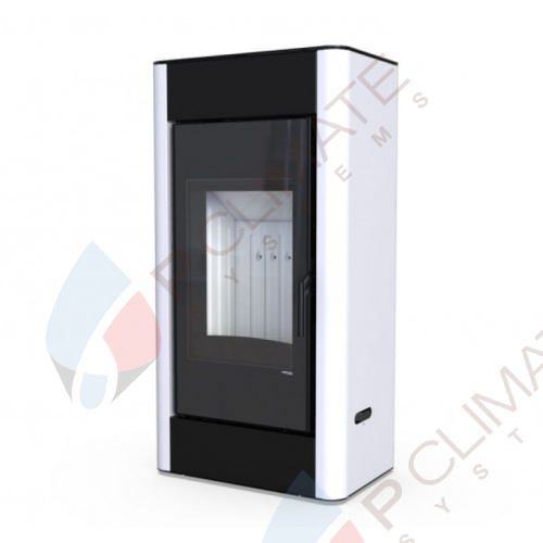 Печь DEFRO HOME SOLUM, 9кВт, белая сталь