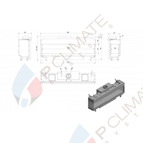 Газовая топка LEO/L/200/G31/37MBAR (баллонный газ)