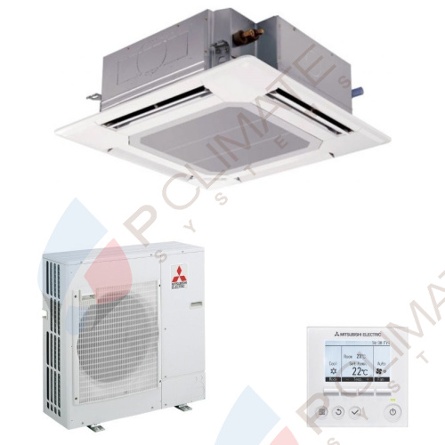 Кассетный кондиционер Mitsubishi Electric PLA-RP100BA/PU-P100YHA/-30