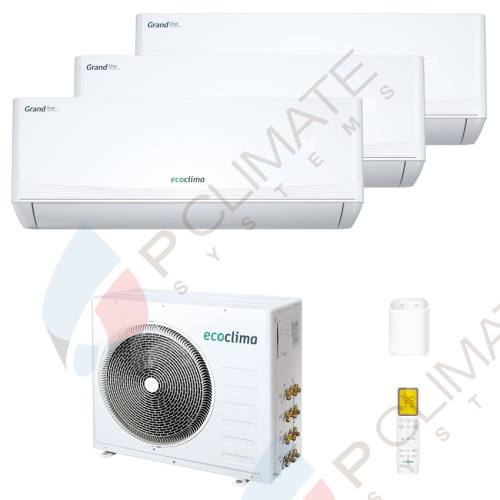 Мульти сплит система Ecoclima CMWM-TC09/AA-4R2+CMWM-TC12/AA-4R2+CMWM-TC18/AA-4R2 / CM3-TC27/4R2