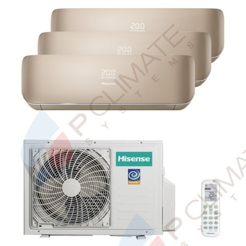 Мульти сплит система Hisense AMS-09UR4SVETG67(C)x3 / AMW3-24U4SZD