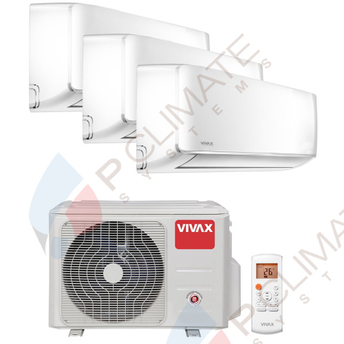 Мульти сплит система Vivax ACP-09CH25AERI/I+ + ACP-12CH35AERI/I+ + ACP-18CH50AERI/I+ / ACP-27COFM79AERIs