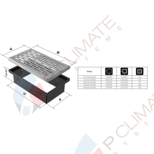 НАПОЛЬНАЯ стальная 9x20