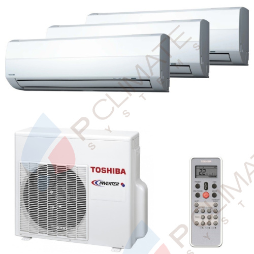 Мульти сплит система Toshiba RAS-M07SKV-Ex2+RAS-M10SKV-E / RAS-3M26UAV-E