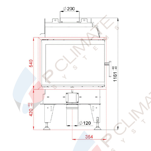 Дровяная топка BeF Therm 8 CP