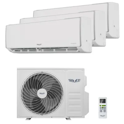 Мульти сплит система Shuft SFMS/I-09 HB FMI/N8/In/white + SFMS/I-12 HB FMI/N8/In/white x2  / SFMO/I-27 FMI-3/N8/Out